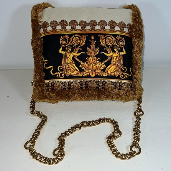 Versace Pillow Talk Silk Wild Leopard Shoulder Bag - Picture 5 of 13